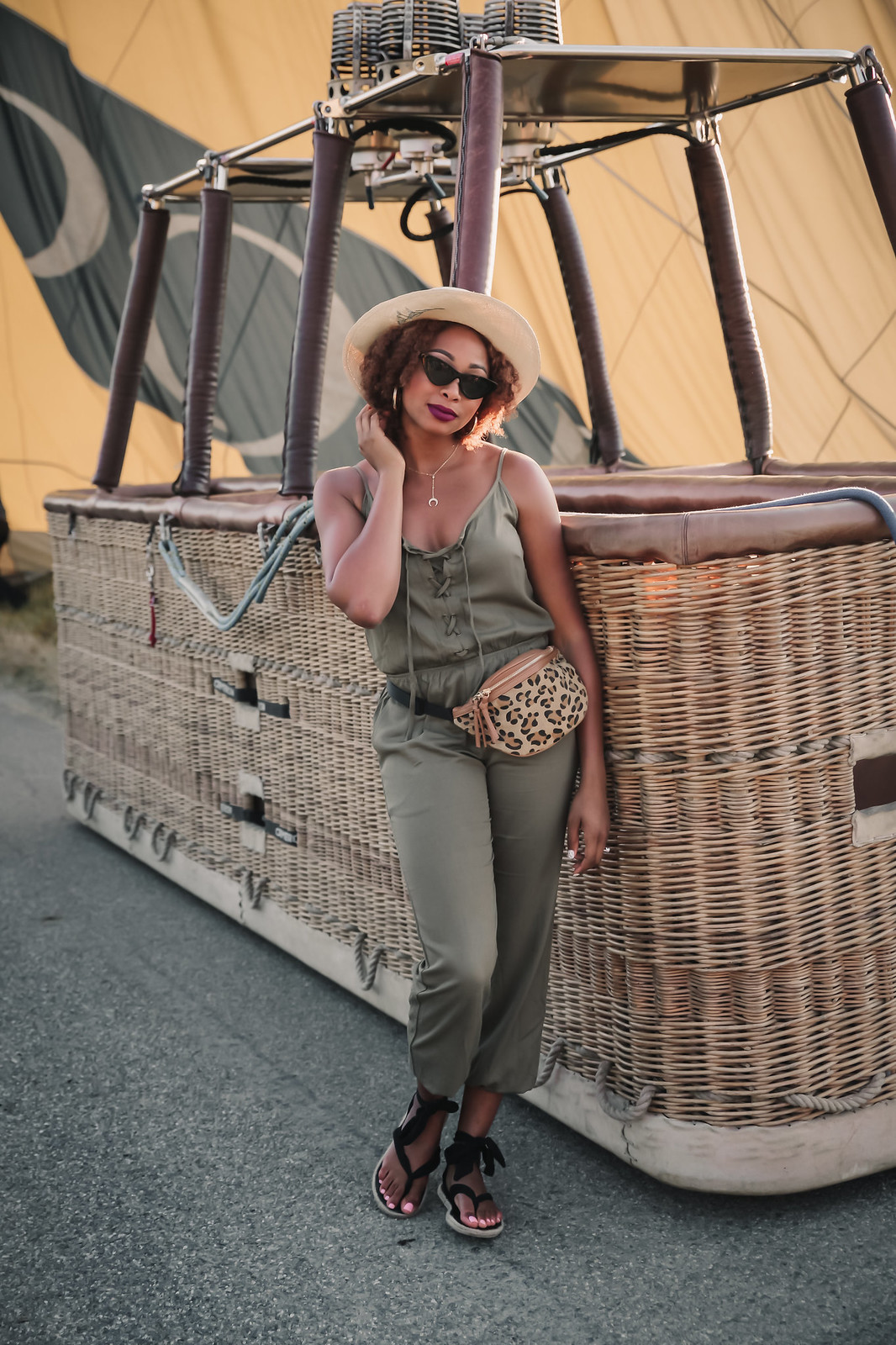 hot air balloon ride in Provence with loccitane