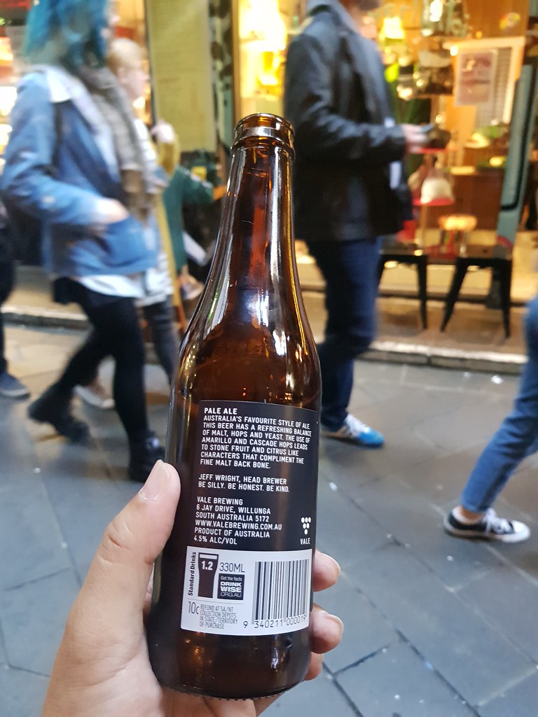 Vale Ale by Vale Brewing AUD$12 @ Cafevicolino at Melbourne Centre Place 3000 Australia