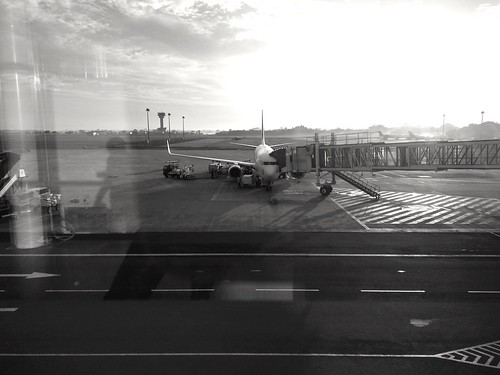 planes aeroplane airport sunrise