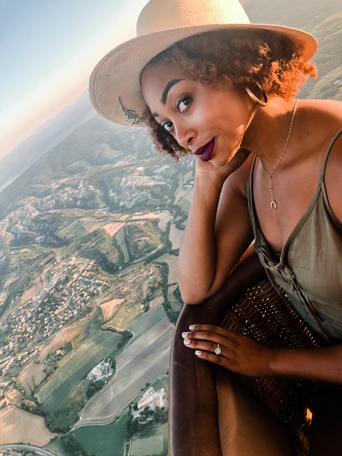 hot air balloon ride over Provence, France
