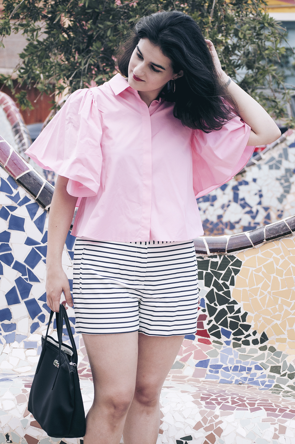 ootd somethingfashion valencia spain bloggers influencers zara pinkshirt dresses summer lookdujour_0066 copia