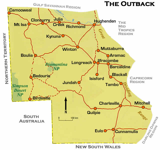 The Outback region of Western Queensland, Australia