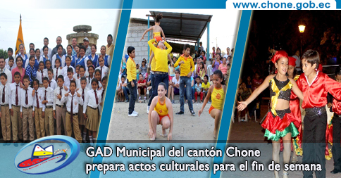 GAD Municipal del cantón Chone prepara actos culturales para el fin de semana