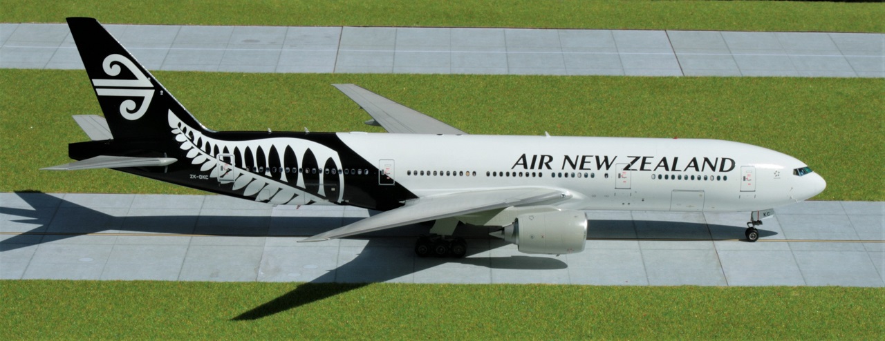 777300-17 PAS-DECALS BOEING 777-300ER AIR NEW ZEALAND BLACK LASER DECAL 1/144 
