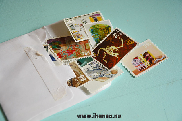 Faux stamps as a gift