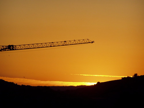 sunset italy yellow italia tramonto crane giallo vicenza gru veneto skyarchitecture clod79