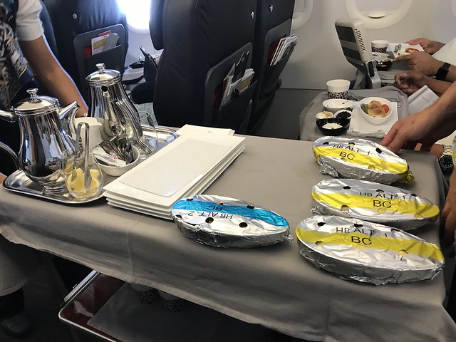 Turkish Airlines, breakfast on board