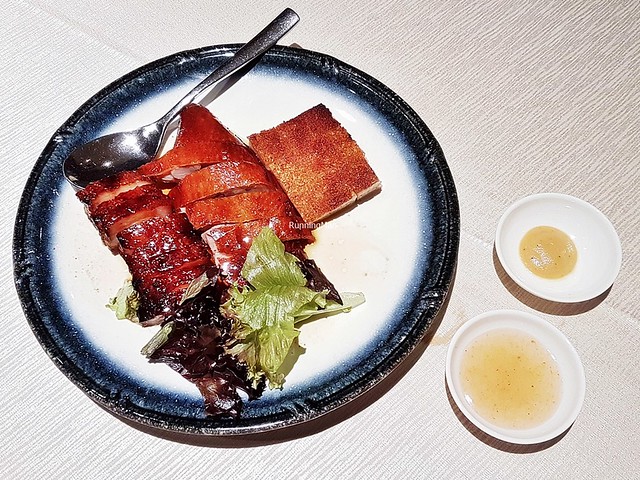 Barbecued Meat Trio Combination With Sour Plum Sauce, Dijon Mustard