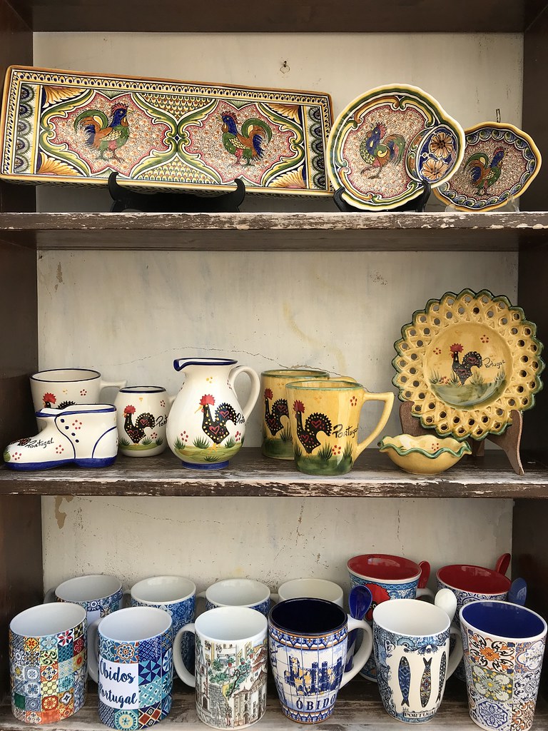 Obidos handpainted ceramic cups