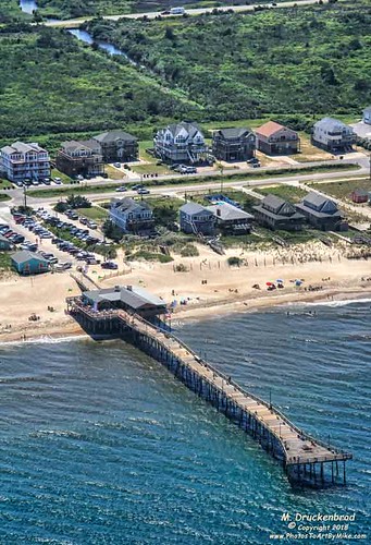 outerbanksfishingpier nagshead outerbanks fishingpier capehatterasnationalseashore obx aerialview marshes dunes sanddunes northcarolina nc outerbanksnorthcarolina seashore albemarlesound