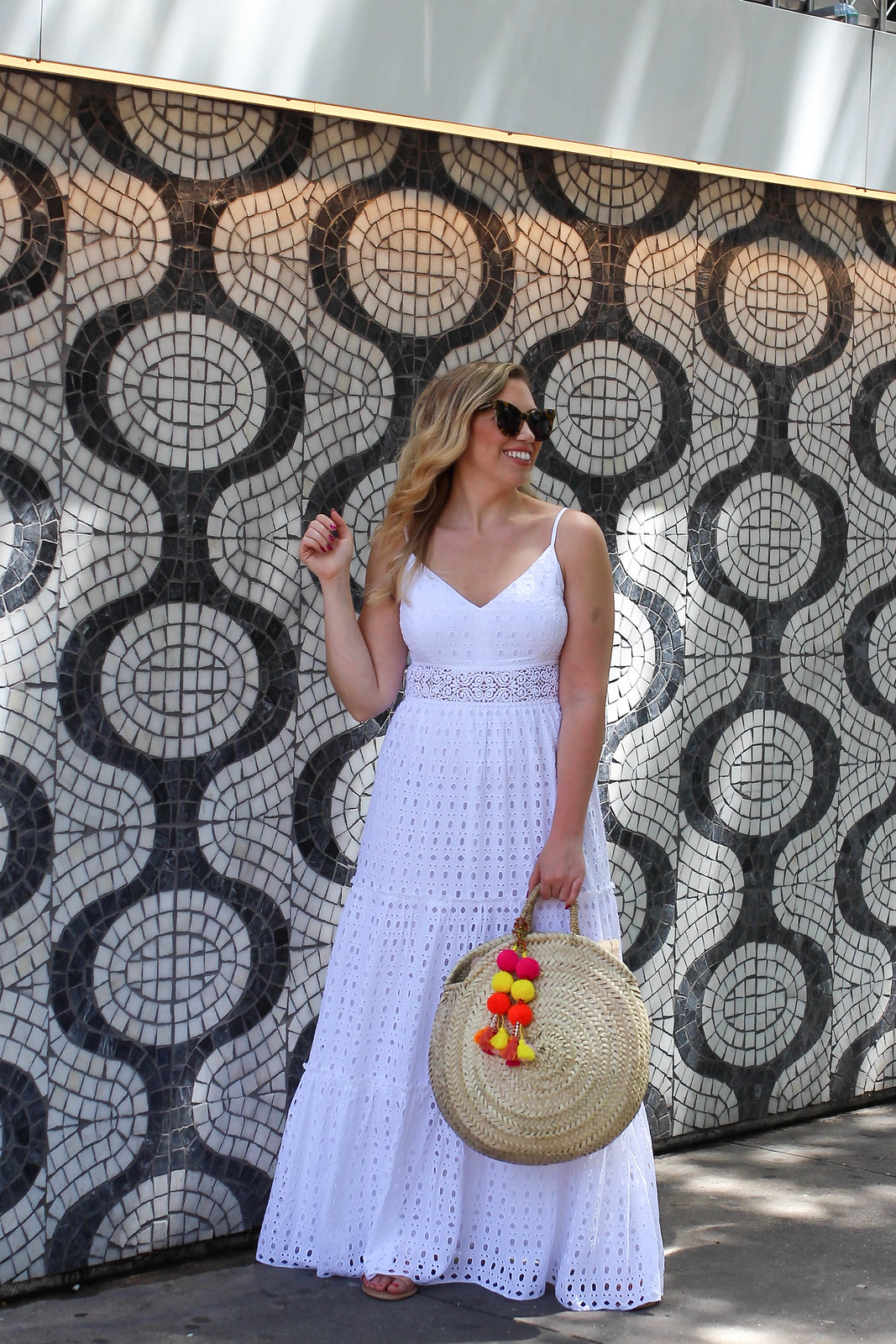 I'm 30 Years Old & This Is my First Lilly Pulitzer Dress Melody Maxi Dress White Eyelet Fabric