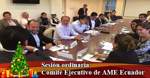 Sesión ordinaria Comité Ejecutivo de AME Ecuador