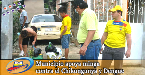 Municipio apoya minga contra el Chikungunya y Dengue