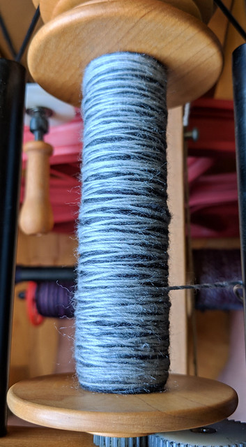 Tour de Fleece 2018 Day 2 - Into The Whirled Polwarth Silk Blended Top in 221b Colorway 2nd Singles 5