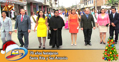 70 aÃ±os festejaron Santa Rita y San Antonio