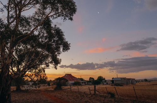 sunset vsco moon gums south australia