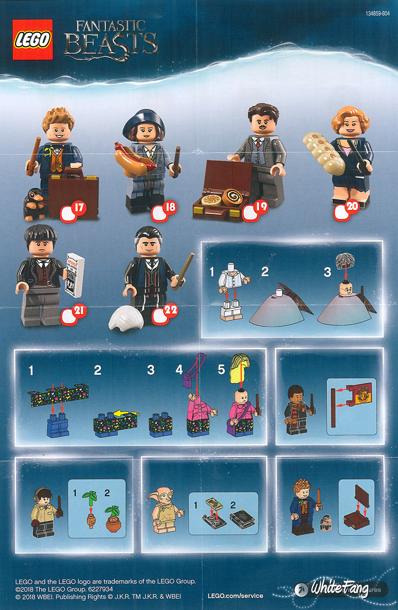 New Complete Set of 22 LEGO 71022 Minifigures Harry Potter and Fantastic Beasts 