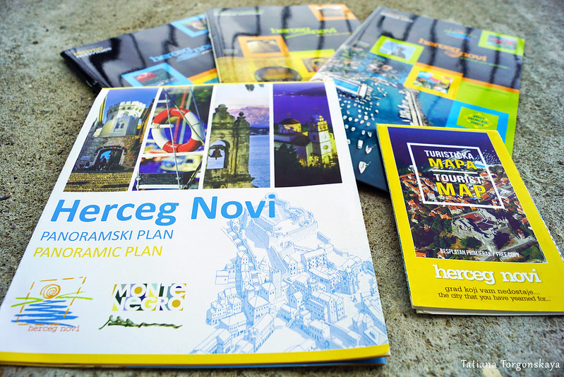 Туристические брошюры и карты Херцег Нови