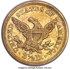 1854-S Quarter Eagle reverse