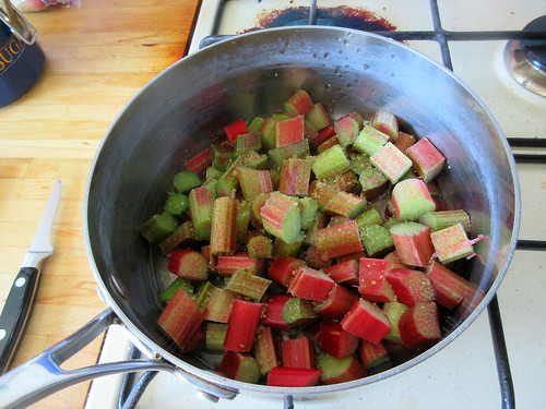 Stewing rhubarb