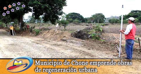 Municipio de Chone emprende obras de regeneraciÃ³n urbana