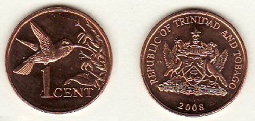 Trinidad and Tobago one-cent coin