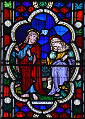 Mary Magdalene mistakes the risen Christ for the gardener (Thomas Baillie, 1860s)