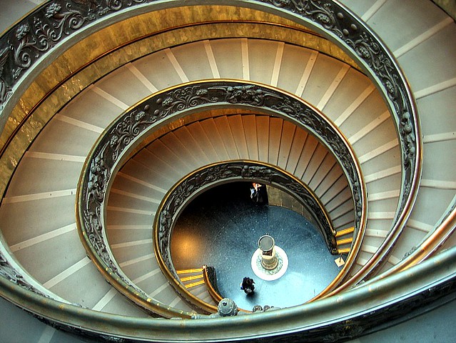Vatican Museum stairs