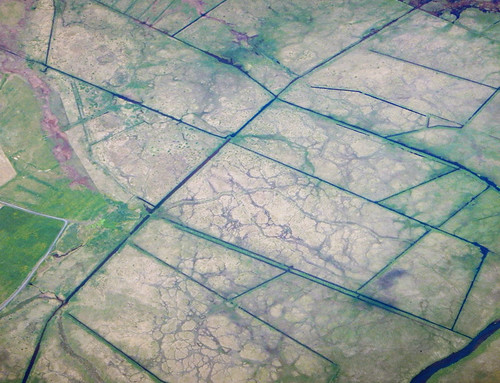 Aerial shot of a landform in Iceland
