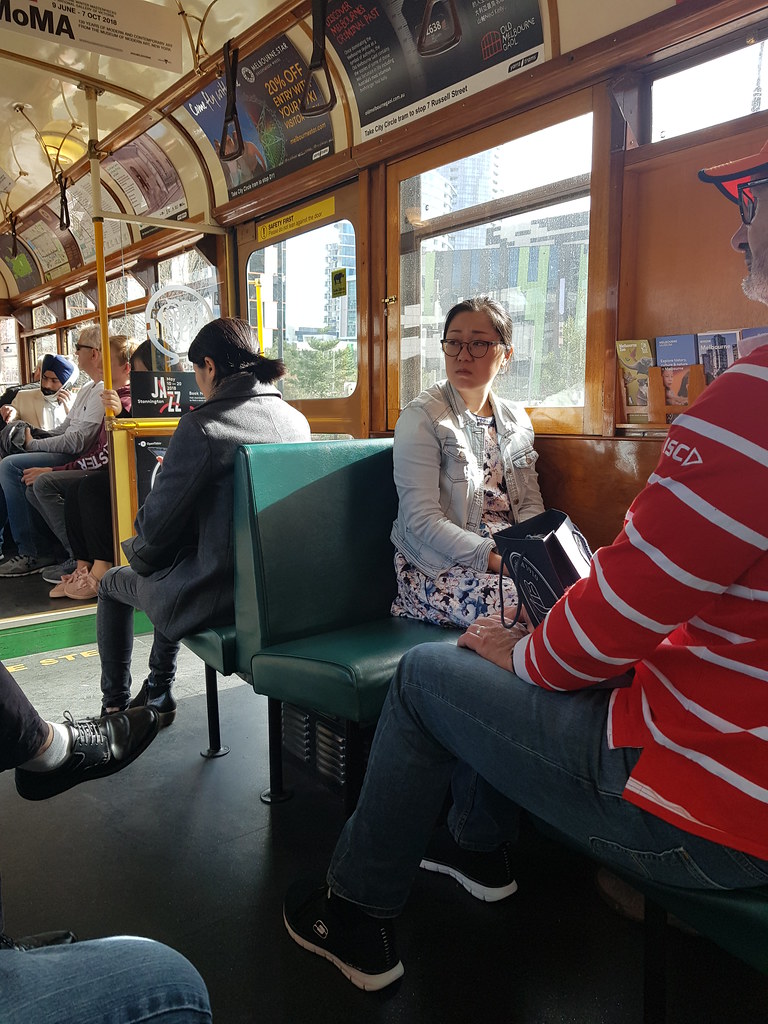 On the Free City Circle Tram @ Streets of Melbourne Centre City Australia
