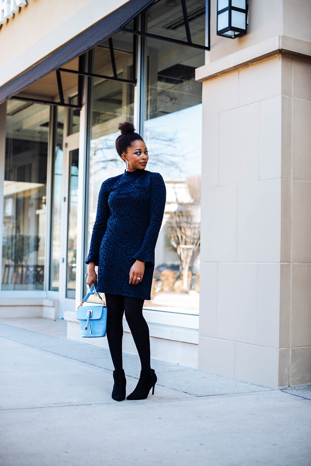 how to wear a statement sleeved dress