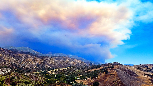portolahills california photo digital summer wildfire mountains clouds smoke landscape