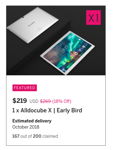 Alldocube X: Tablet for High Quality Entertainment | Indiegogo 2018-08-12 16-22-51