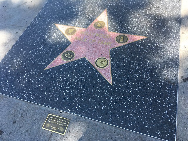 The walk of fame has its own star