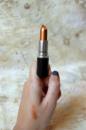 M.A.C, lipstick in Bronze Shimmer