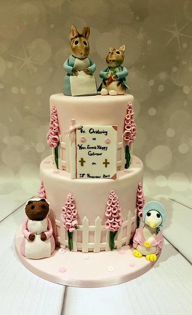 Peter Rabbit Christening Cake from Pandora's cupcakes by Emma Weeks