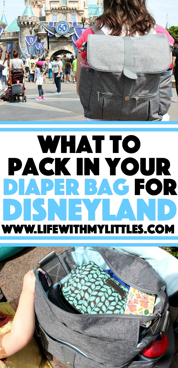Disneyland is amazing but it can be stressful if you don't pack your diaper bag right. Here's what to pack in your diaper bag for Disneyland!