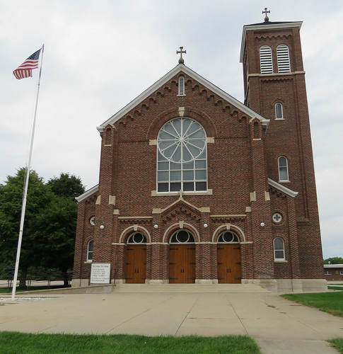 flag brick stainedglass architecture architecturaldetails indianola nebraska church