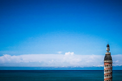 batumi batum ბათუმი adjara აჭარა georgia gürcistan sakartvelo საქართველო asia 土耳其 apple iphone iphonex cameraphone spring blacksea sea water tower blue mountains