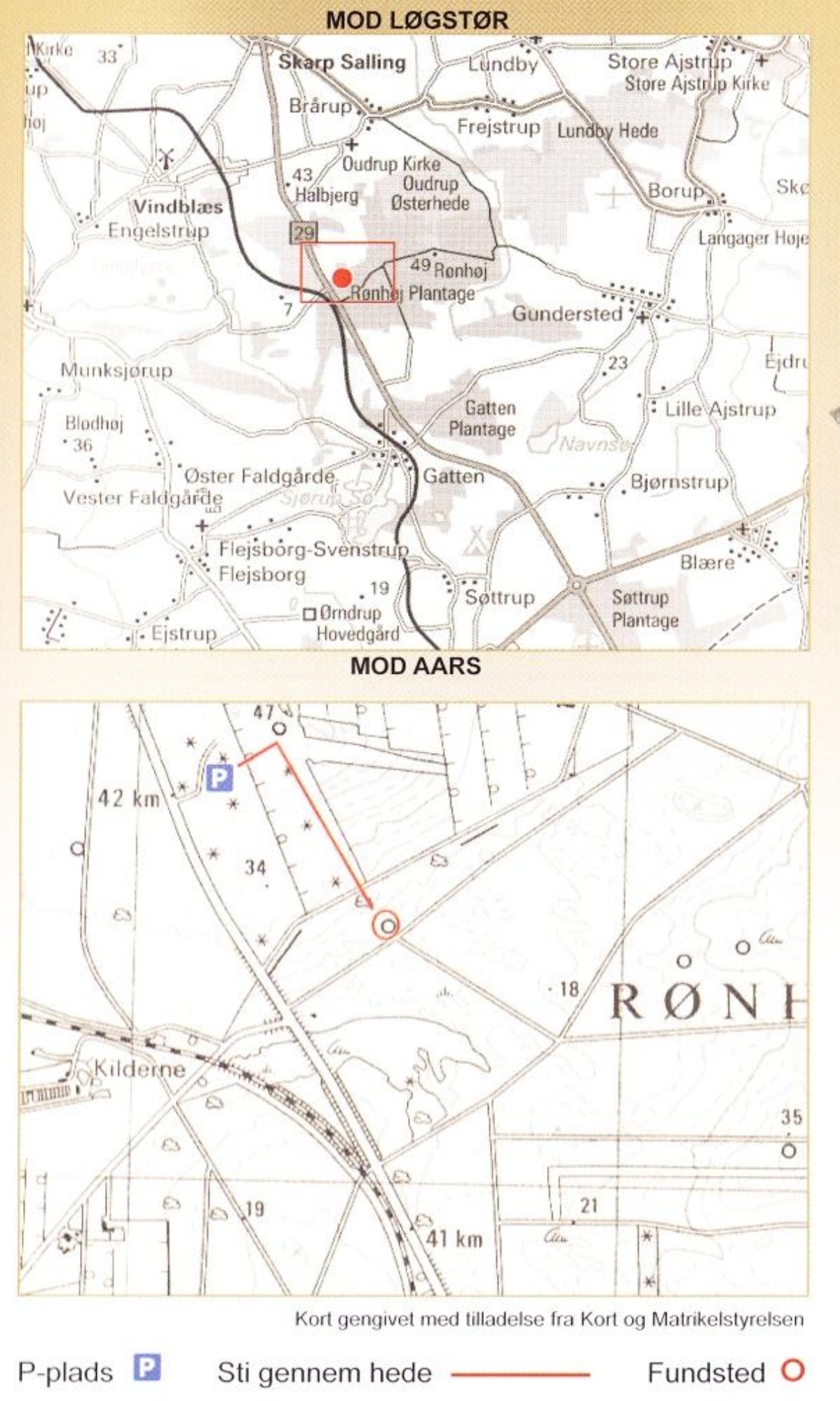 Map showing location where the Skarpsalling bowl was discovered.