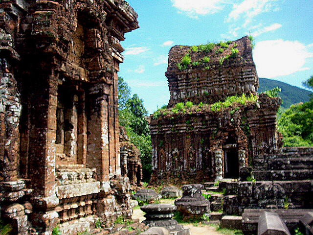 Ancient ruins at My Son which was the spiritual capital of the Champa Kingdom in Ancient Indochina
