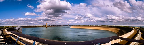 clouds cumulus landscape landscapes panorama pond reservoir weather vianden luxembourg lu