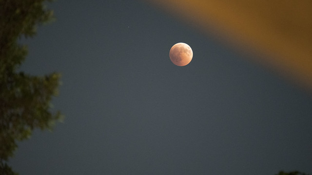 Partial lunar eclipse from Egypt