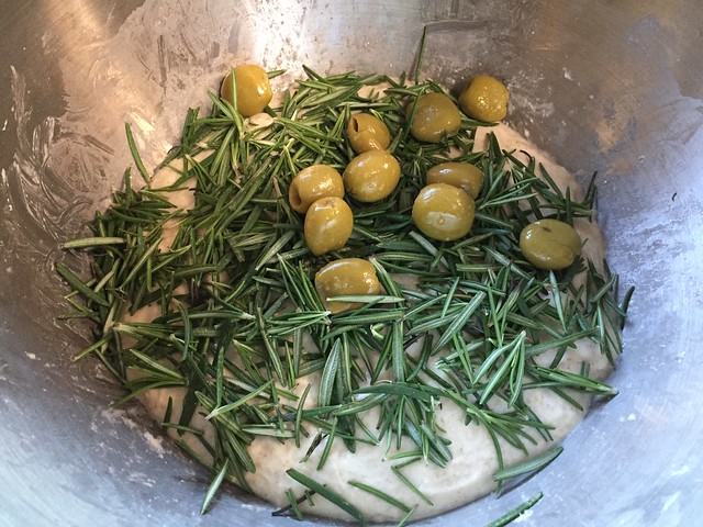Mixing Rosemary / Olives