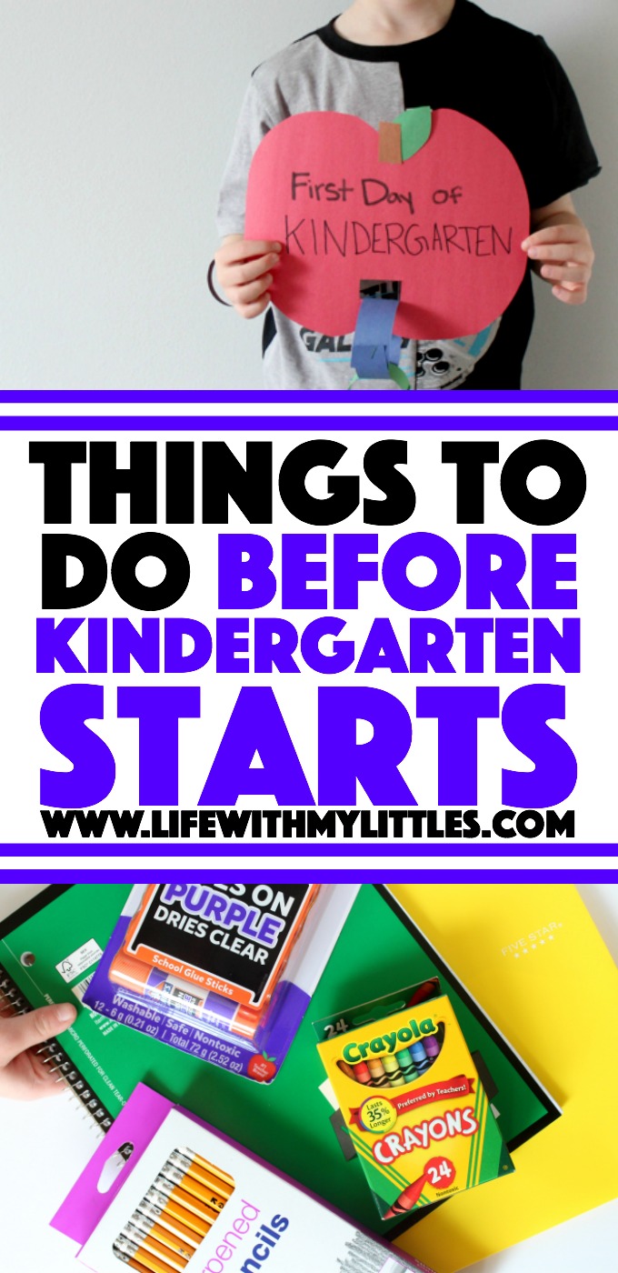 These ten things to do before kindergarten starts will help your kindergartener be prepared and ready for the first day of school!