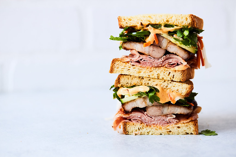 Take Banh Mi: Gluten-free Roasted Pork Belly Banh Mi Sandwich