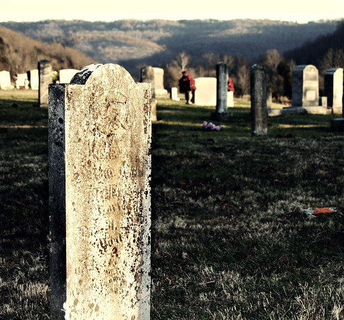 sunset cemetery tennessee headstone blah
