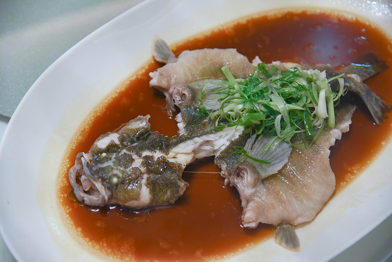 steamed soon hock fish at madame fan