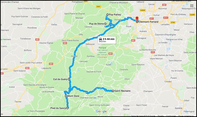 7. Auvernia: Saint Nectaire, Pic Sancy, Col Guery, Puy Pariu, Puy de Dome. - De viaje por Francia: diarios, viajes y excursiones en coche. (1)