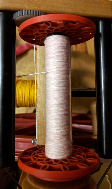 Tour de Fleece 2018 Day 16 - The First Draft Polwarth Silk in the Thomas Waith Is in Love Colorway Starting Singles 2